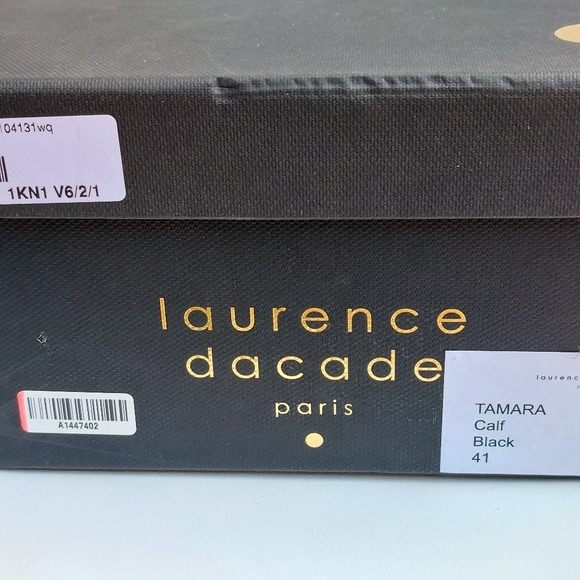 SOLD Laurence Dacade black leather Tamara ankle strap sandals, EU40, NWT, flaw - Picture 15 of 16